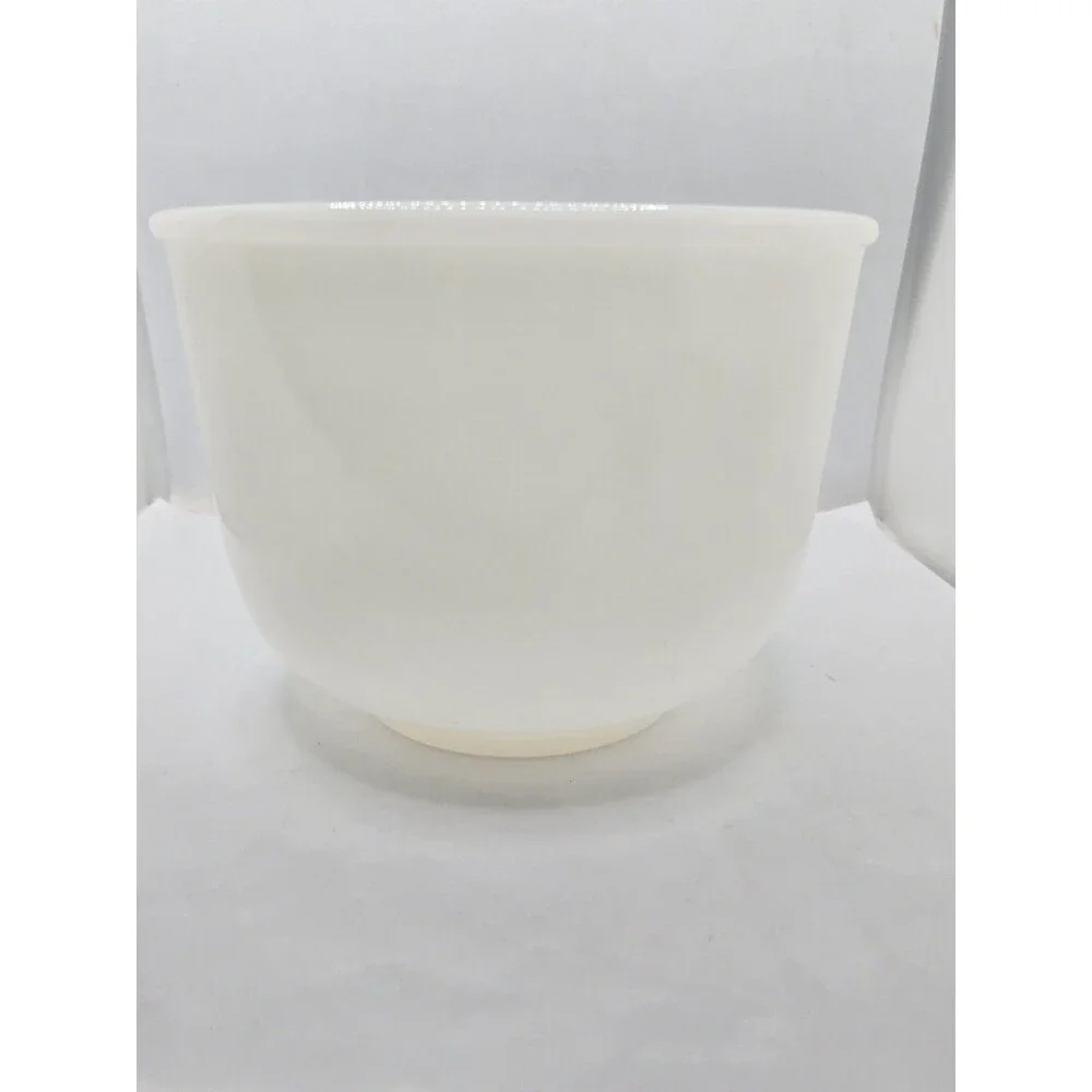 Glasbake Mixing Bowl For Sunbeam Mixmaster White Milk Glass Vintage